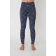 Flow with it Leggings Bamboo Print, Navy Piping